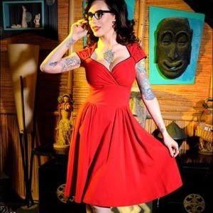 PUG Luscious dress in red